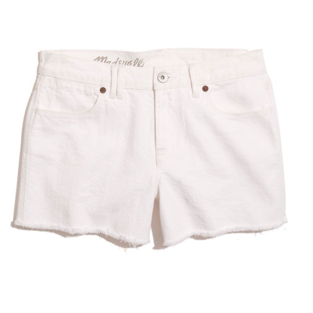 Madewell White Denim Cutoff Shorts 28